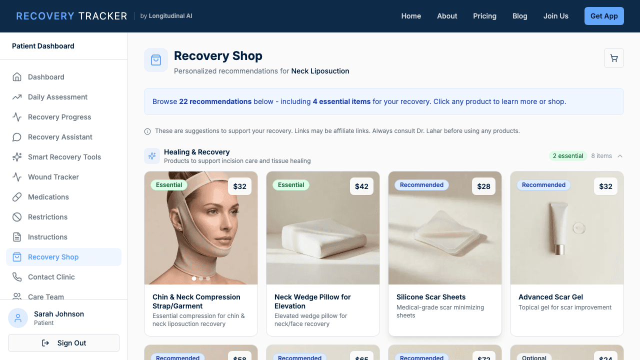 Recovery Shop marketplace